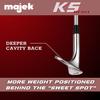 Majek Golf Senior Ladies Lob Wedge (LW) 60 Right Handed Ladies Flex Steel Shaft with Premium Arthritic Ladies Golf Grip view 4