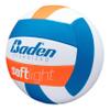 Baden | Softlight VXT2 | No Sting FlexFoam Cover | Youth Oversized Training Volleyball | K-5 Youth Players | 20% Larger + Lighter | Orange/Blue/White | Official Ball of BYOP view 3