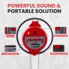 Pyle Lightweight 30-Watt Megaphone Bullhorn Speaker - Adjustable Volume, Built-in Siren for 800-Yard Range Suitable for Indoor/Outdoor Sports, Cheerleading, and Events (PMP30) view 4