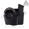 Safariland 573 Open Top Magazine and Handcuff Pouch, Fits GLOCK 17/22, STX Plain Black, Right Hand view 4