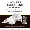 Skull Master by Illusion | White | European Mount | Antler Mounting Kit | Euro Mount | 3D Modeled Replica Deer Skull | Taxidermy | Compatible with Harvested and Shed Antlers | Universal Sizing view 4