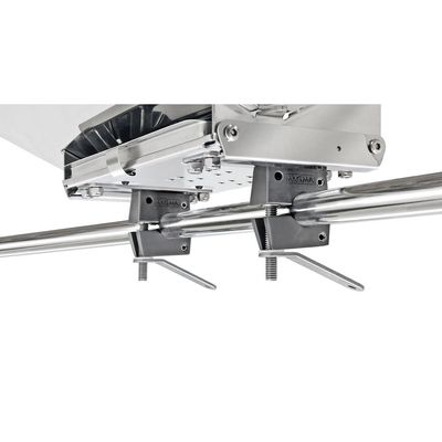 Boating Accessories New Dual Horizontal Round Rail Mount Magma T10580 Fits 7/8" or 1" - Heavy Duty