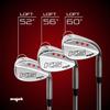 Majek Golf Men's Complete Wedge Set: 52 Gap Wedge (GW), 56 Sand Wedge (SW), 60 Lob Wedge (LW) Right Handed Regular Flex Steel Shaft view 4