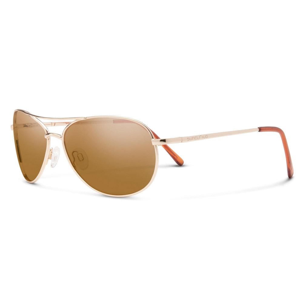 Suncloud Patrol Polarized Sunglasses, Gold/Brown, One Size