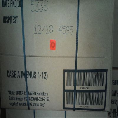 SOPACKO Genuine Military MRE Box A Insp Test Date 09/2018