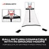 Goalrilla Basketball Hoop Return System Great for Solo Play or Free-Throw Practice and Compatible with Most In Ground Hoops , Black view 2