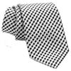 Neckties By Scott Allan - Black and White Men's Checkered Tie view 1