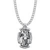 True Faith Jewelry Sterling Silver St Florian Fire Fighter Shield Medal Patron Saint Pendant Necklace, 1 Inch view 1