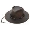 Minnetonka Men's 9533 - Fold Up Outback Hat L Dark Brown view 1