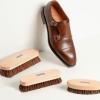 SAPHIR Oval Horsehair Brush - Shoe Polish - for Cleaning, Polishing & Buffing Leather Shoes - Brown Bristles - 5 (13.5cm) view 3