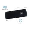 Turtle Fur Unisex Original Fleece Turtle Band Triple-Layer Heavyweight Headband, Black view 3