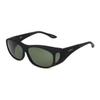 Haven Fits Over Sunwear Meridian Over-Prescription Sunglasses,Black Frame/Gray Lens,one size view 1