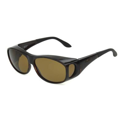 Haven Fits Over Sunwear Meridian Over-Prescription Sunglasses,Tortoise Frame/Amber Lens,one size