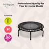 JumpSport 39" Essential Fitness Trampoline | Model 220, 230, 250 | Exercise Trampoline | 30 Low-Impact Bungees view 2