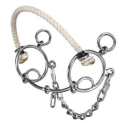Tough 1 Combination Rope Nose/Snaffle Mouth Bit