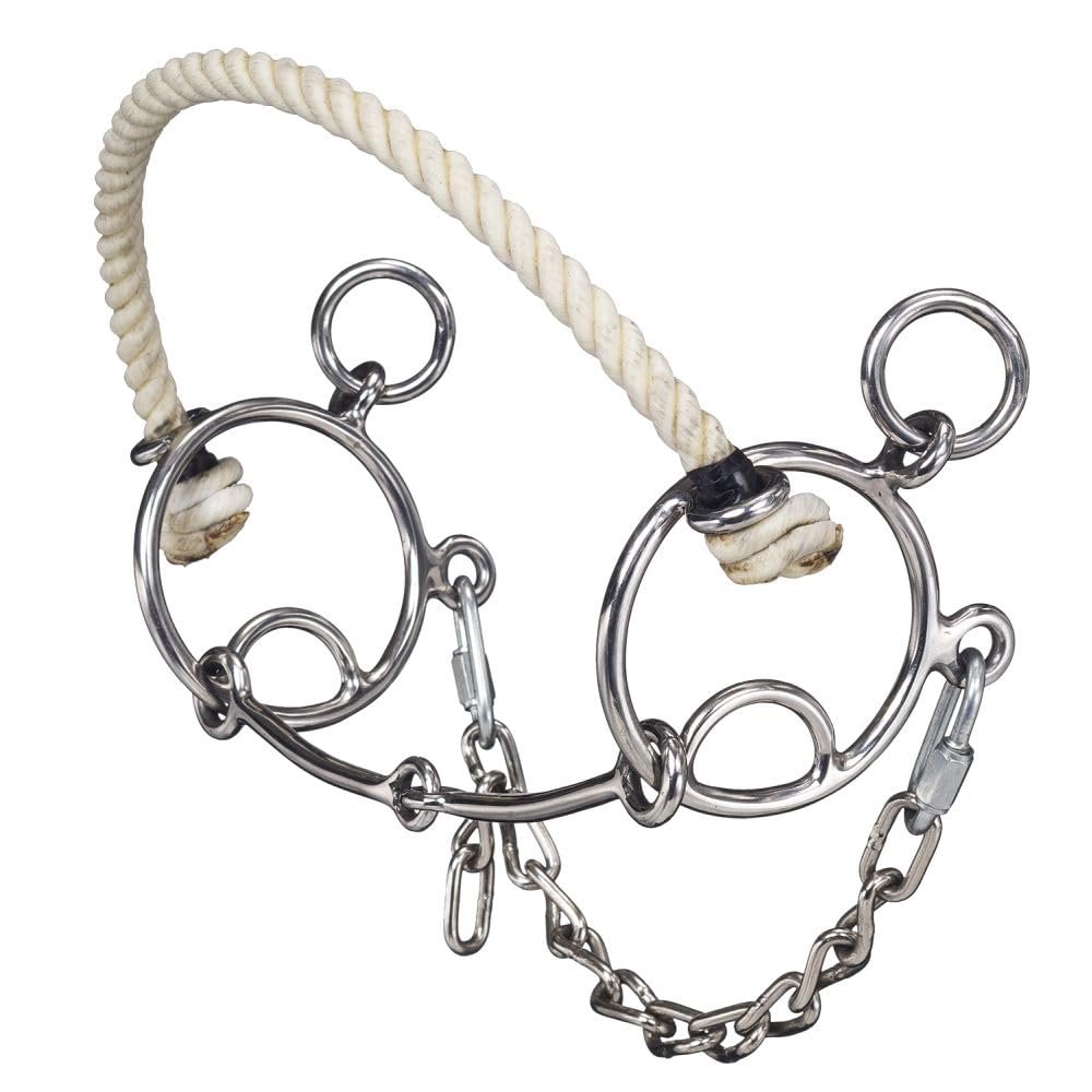 Tough 1 Combination Rope Nose/Snaffle Mouth Bit