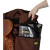 TrailMax Medium Saddlebags for Trail Riding; Insulated Saddle Bags for Horses; Saddle Bags With Detachable Cantle Bag; Saddle Bag & Cantle Bag Set; Saddle Bags for Western & Endurance Saddles, Brown view 4