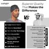 Halo Headband Skull Cap - The Ultimate Sweat Diverting, Absorbent, Lightweight, High Performance Head Gear for Men and Women, Black view 4
