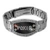 Trademark Silver Elite Dark Poker Bracelet - 156 Crystals (Silver) view 1