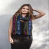 Del Mex Mexican Rebozo Shawl Blanket Doula (X-large (9 ft x 5 ft), Black) view 2