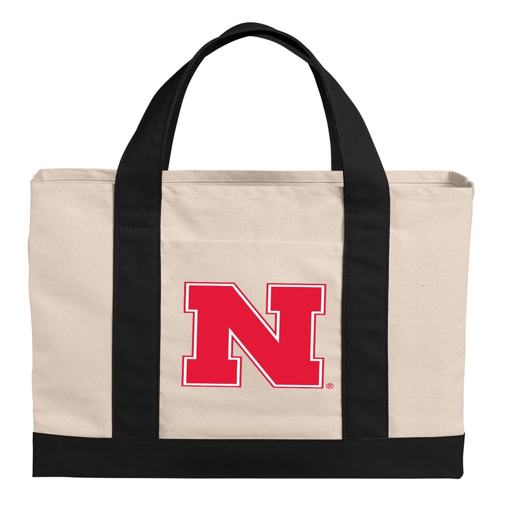 Broad Bay Nebraska Huskers Tote Bag or OFFICIAL Canvas University of Nebraska Totes