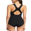 baleaf Women's One Piece Bathing Suit Conservative Athletic Racerback One Piece Training Swimsuit Swimwear Black 38/Large view 1