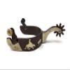 AJ Tack Men's Antique Brown Cutting Horse Spurs view 3