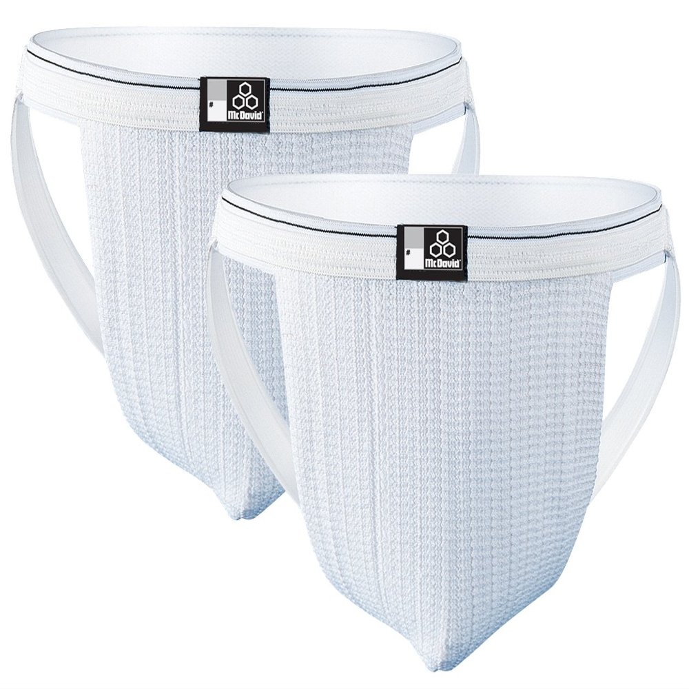 McDavid Two Pack Swim Supporter, White, Medium