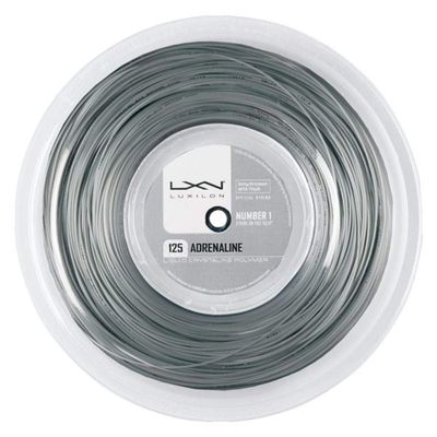 Luxilon Adrenaline 125 Tennis String - 200m Reel, Grey