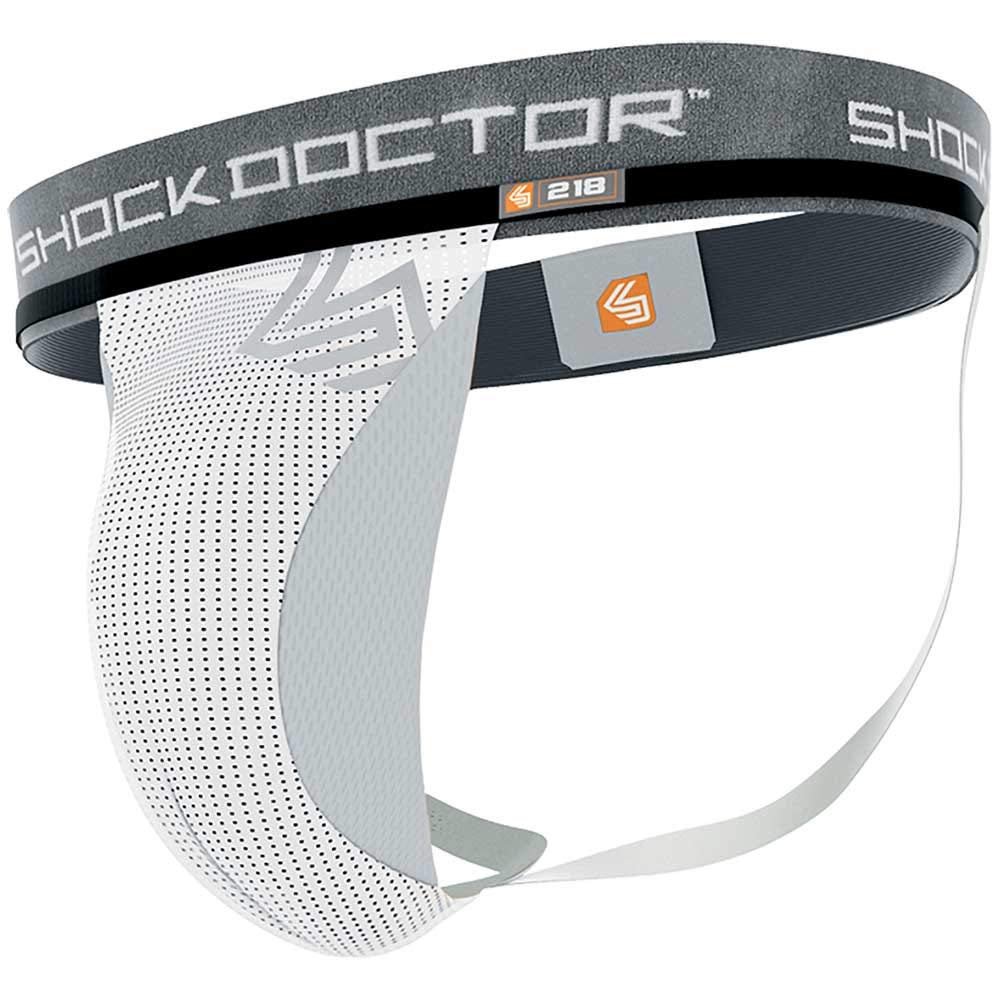 Shock Doctor Men's 228 Athletic Supporter Jockstrap, White, Adult: Medium