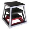 Ader Plyometric Platform Box Set- 6" Red, 12" Black, 18" White. view 1