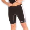 Mares Men's Trilastic Rash Guards Shorts - Durable Lightweight Quick-Drying UPF 50+ Sun Protection Water Sports Swimsuit Bottoms, Black/White, Medium view 2