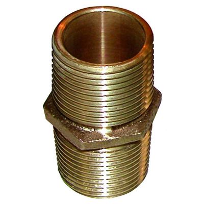 GROCO Bronze Pipe Nipple - 1" NPT