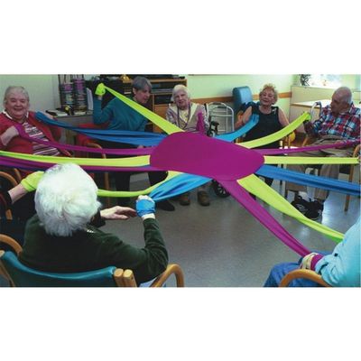 S&S Worldwide 16-Leg Octaband - Colorful Exercise Band for Group Use