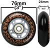 BLACK CHEETAH Wheels for RIPSTICK ripstik wave board ABEC 9 Model: DECK view 2