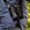 Premium Leather Vertical Shoulder Holster fits, Desert Eagle Fits, All CALIBERS with 6'' Barrel, Right Hand Draw, Black Color #1089# view 3