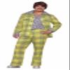 Rubies Plaid Leisure Suit Costume for Adults, Men's Standard Yellow view 1