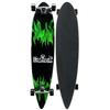 Krown Green Flame Complete Longboard Skateboard view 1
