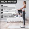 Daiwa Felicity Figure Trimmer Ab Twister Board - Waist Twister Machine for Core & Abs Exercise - Waist Twisting Fitness Tool, Dizzy Disc Twist Board for Slimming Workout with Magnets Reflexology (Gray) view 2