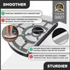Daiwa Felicity Figure Trimmer Ab Twister Board - Waist Twister Machine for Core & Abs Exercise - Waist Twisting Fitness Tool, Dizzy Disc Twist Board for Slimming Workout with Magnets Reflexology (Gray) view 3