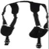 BLACKHAWK Ergonomic Black Duty Belt Harness - Small/Medium view 1