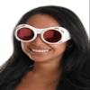 White/Red Hyper Vision Goggles - Plastic Frames with Red Lenses, One Size Fits Most view 1