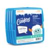 Cool Coolers by Fit + Fresh, 4 Pack Slim Ice Packs, Space Saving Reusable Ice Packs for Lunch Boxes or Coolers, Blue, Single Pack view 1