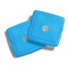 Cool Coolers by Fit + Fresh, 4 Pack Slim Ice Packs, Space Saving Reusable Ice Packs for Lunch Boxes or Coolers, Blue, Single Pack view 4