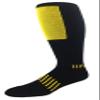 MOXY Socks Black with Yellow The Deadlift Block Athletic Knee-High Fitness Socks  Compression Lifting Socks for Men & Women  Shin Protection, Locked-In Fit & Durable Performance view 2