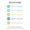 Natural Cotton Bra Liner 3Pack (Black/White/Beige, Large) - Moisture Trap view 3