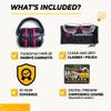TradeSmart High-Performance Earmuffs for Shooting Range & Shooting Eye Protection Glasses + Firearm Confidence Course Included view 2