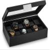 Glenor Co Watch Box for Men - 12 Slot Luxury Carbon Fiber Design Display Case, Large Holder, Metal Buckle - Black view 1