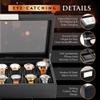 Glenor Co Watch Box for Men - 12 Slot Luxury Carbon Fiber Design Display Case, Large Holder, Metal Buckle - Black view 4
