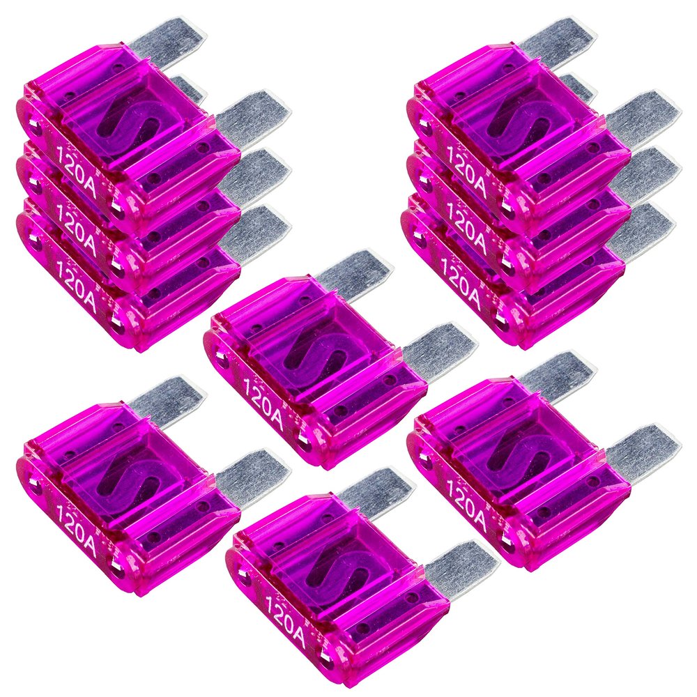10 Pack 120 AMP Platinum APX MAXI Fuse Blade 120A Car Truck Boat Marine RV